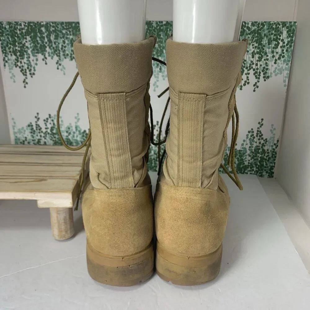 Altama Tan Suede Combat Boots Vibram Sole Military Tactical Men's Size 10